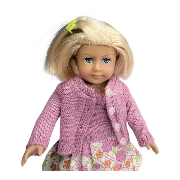 American Girl Kit Doll Mini Cloth Body Meet Outfit Barrette Skirt Shoes Book Bag - Picture 2 of 8